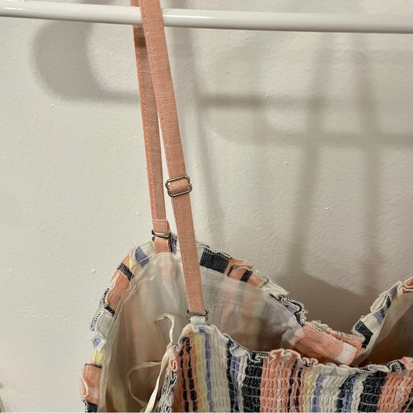 Free People Multi Stripe Lilah Pleated Tube Midi Dress - Picture 8 of 16